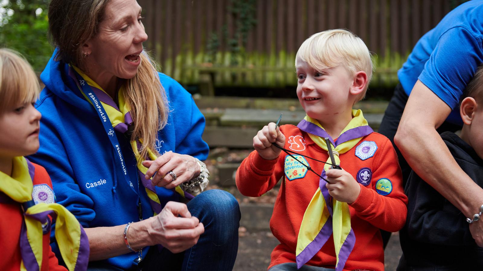 Female leader and squirrels jpg
